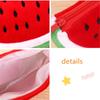 School Pencil Cases Stationery Cartoon Watermelon Plush Pencil Bags