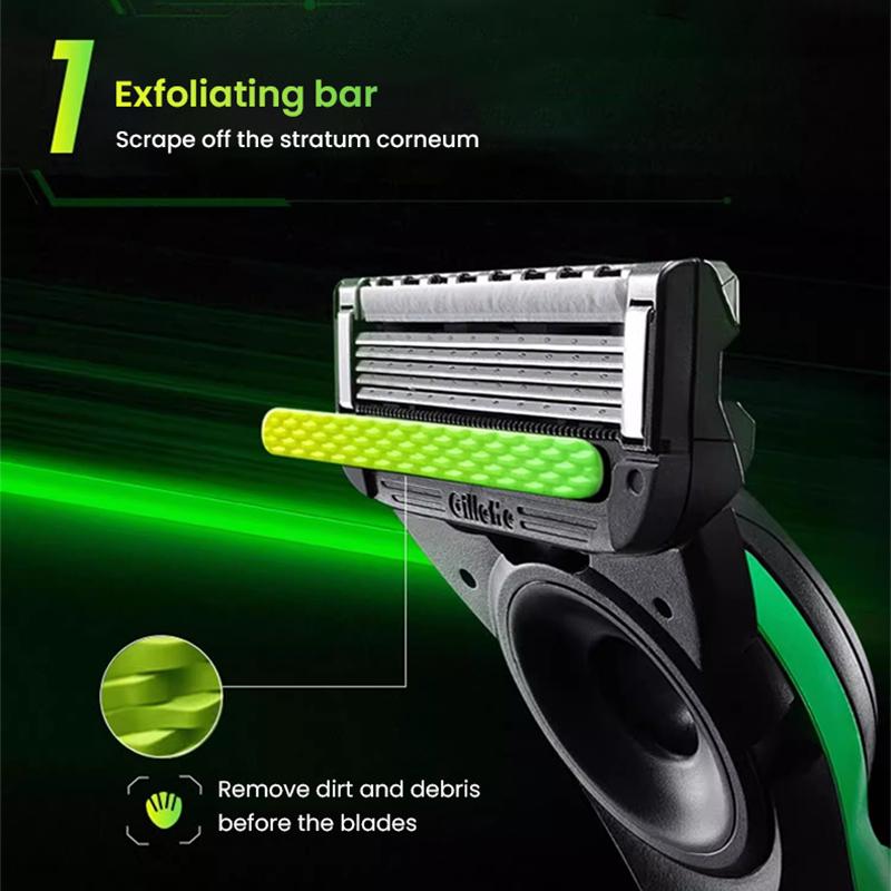 Gillette Набор бритв Razer Co-branded Labs Series, 1 ручка, 2 лезвия