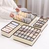 Foldable Underwear Storage Box Set - Four-Piece Wardrobe Organizer