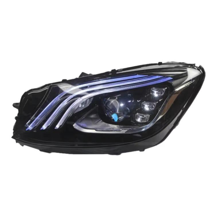 W222 S-Class Front Bumper Grille, Diffuser, and Spoiler Upgrade Kit