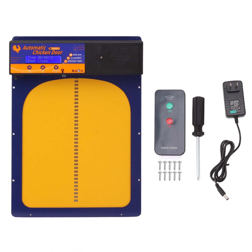 Chicken Coop Door 100 V To  Light Sensing Timing Remote Control Waterproof Auto Chicken House Door