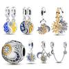 Pendant Copper Sun And Moon Series Charms Beads Fits 3Mm Original Bracelet Necklace Womens Diy Fine Jewelry Gifts