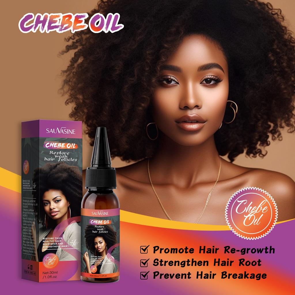 Shuowoxin Chebe Hair Growth Oil Smooth Frizz Control Nourishing Root Repair Leave-in Treatment