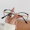 Fashionable Cat Eye Anti Blue Light Glasses  Clear Lens Simple Female Eyeglasses Eyeglasses New Trend Women Decorative Eyewear