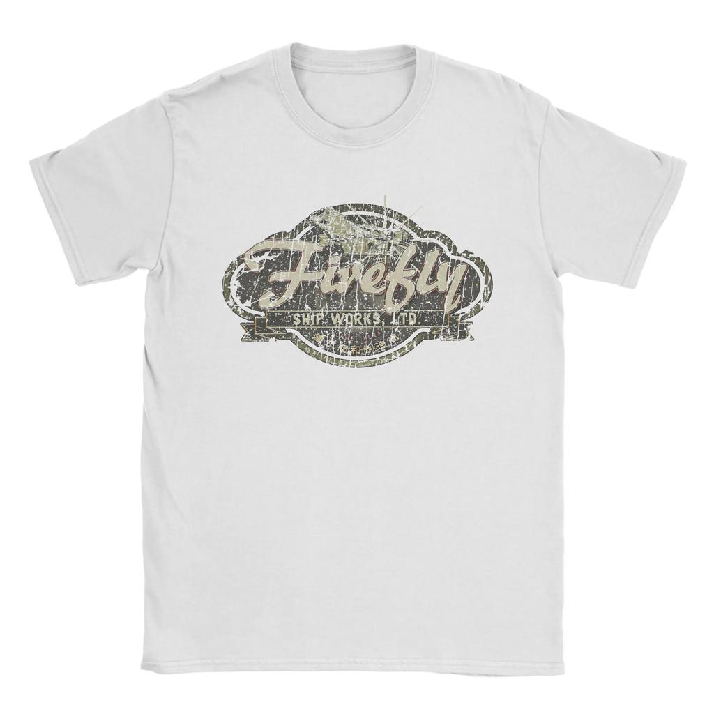 Firefly Serenity Ship Works Ltd Tshirt Unisex Y2k Funny Tshirts Summer Round Neck Novelty Tee Shirt Custom Diy Big Size Tops