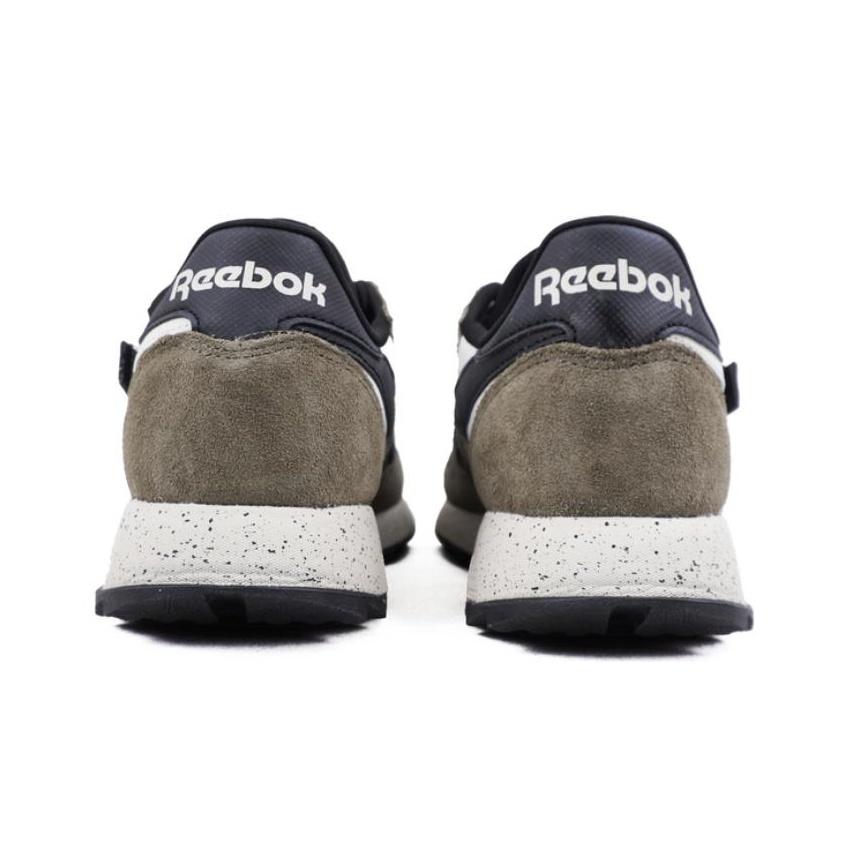 Reebok Классические кожаные утепленные кроссовки унисекс Army Green Core-Black Bone 100074285