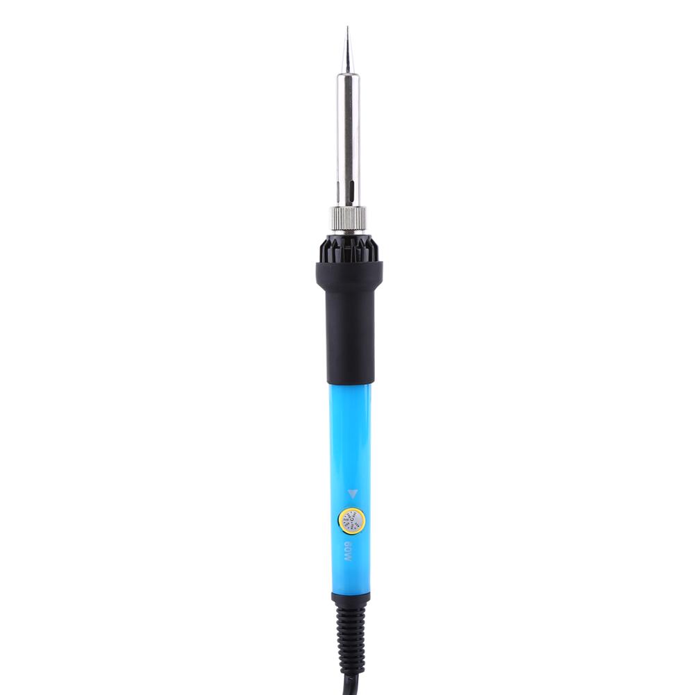 60W Adjustable Temperature Electric Welding Solder Soldering Iron Tool With 5 Tips