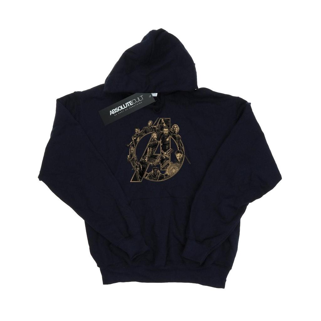 Avengers Infinity War Unisex Adult Logo Cotton Hoodie