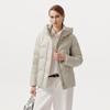 Tanboer Women's Short Goose Down Hooded Winter Coat