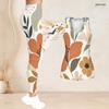 Women Plus Size Floral Printed Two Piece Set Scoop Neck Sleeveless Tank Top Fitted Pants
