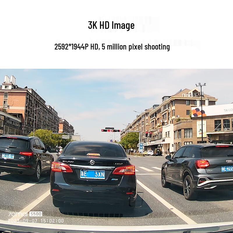 Видеорегистратор 70mai S500 с ИИ-потоком и зеркалом заднего вида