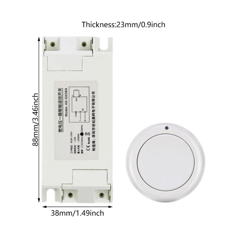 433Mhz Remote Control Relaying Switches 1 Channel Wireless Remote Control Switches Relaying Receiver Transmitter