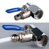 Tee Inlet Water Purifier Ball Valve 1/4'' 1/2'' Quick Connector Tap Durable Faucet Control Switch