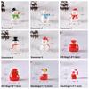 Home Decor Fairy Garden Snowman Figurine Mini Santa Claus Christmas Decorations Xmas Ornament