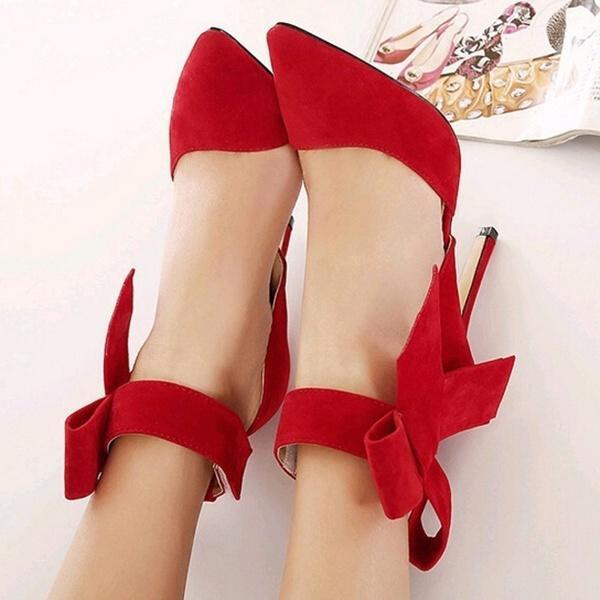 Женские сексуальные туфли-лодочки с большим бантом и острым носком в виде бабочки, туфли-шпильки на тонком высоком каблуке, свадебные туфли для вечеринки