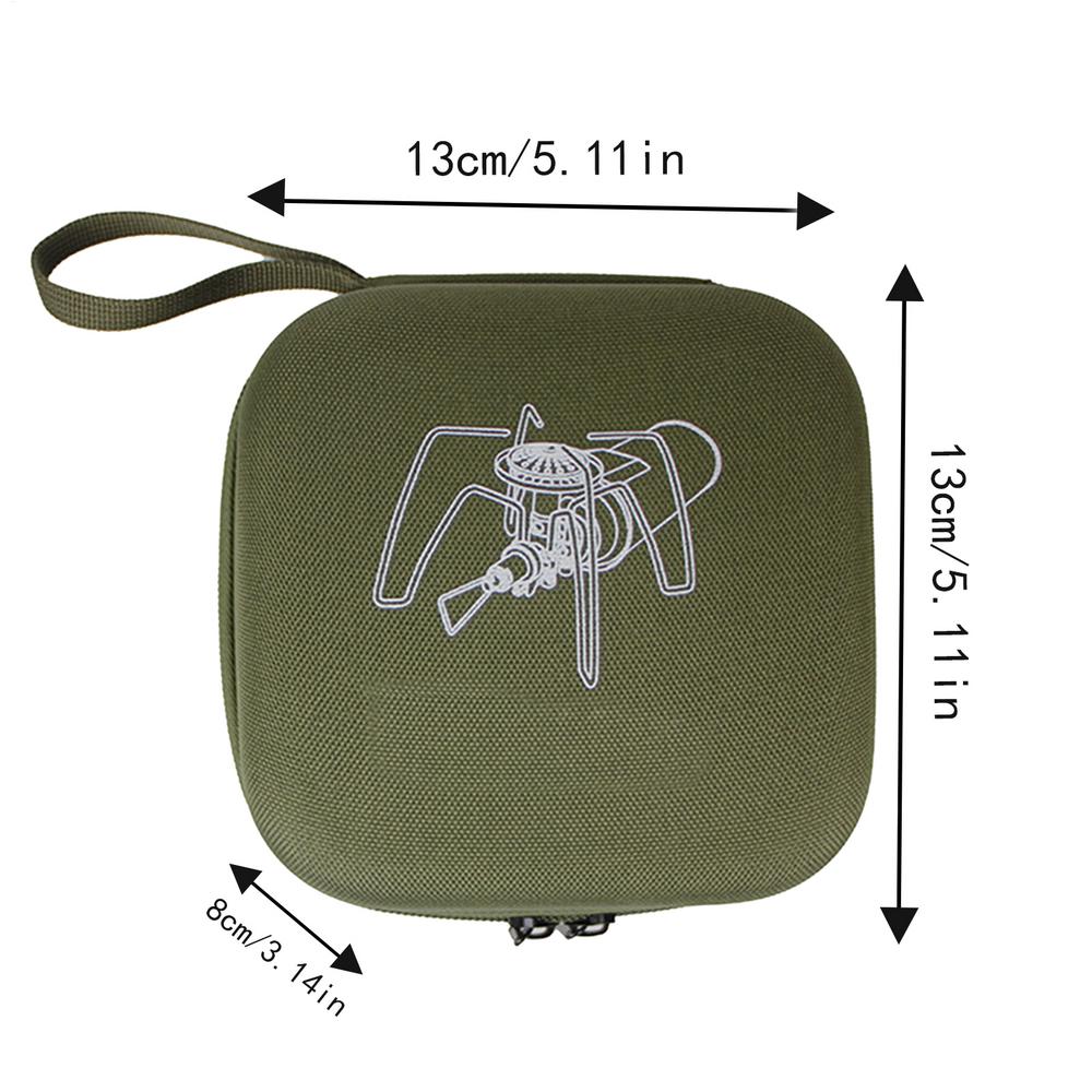 Camping Stove Storage Bag For Spider Stove Waterproof EVA Carry Case Double Zipper Spider Furnace Organizer Camping Accessories