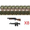 Нетоксичные Moc Вторая мировая война Война во Вьетнаме Военные Солдаты Строительные Блоки Вьетнамская Американская Армия Шлемы Пехоты Оружие Кирпичики Игрушки Дети