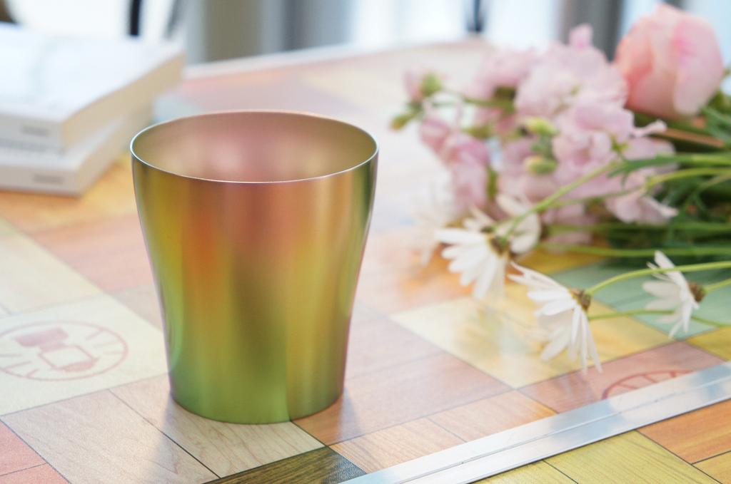 HORIE Сделано в префектуре Ниигата, титановый двойной стакан 250 куб. см, цвет пружины T15HI250 Tsubame,