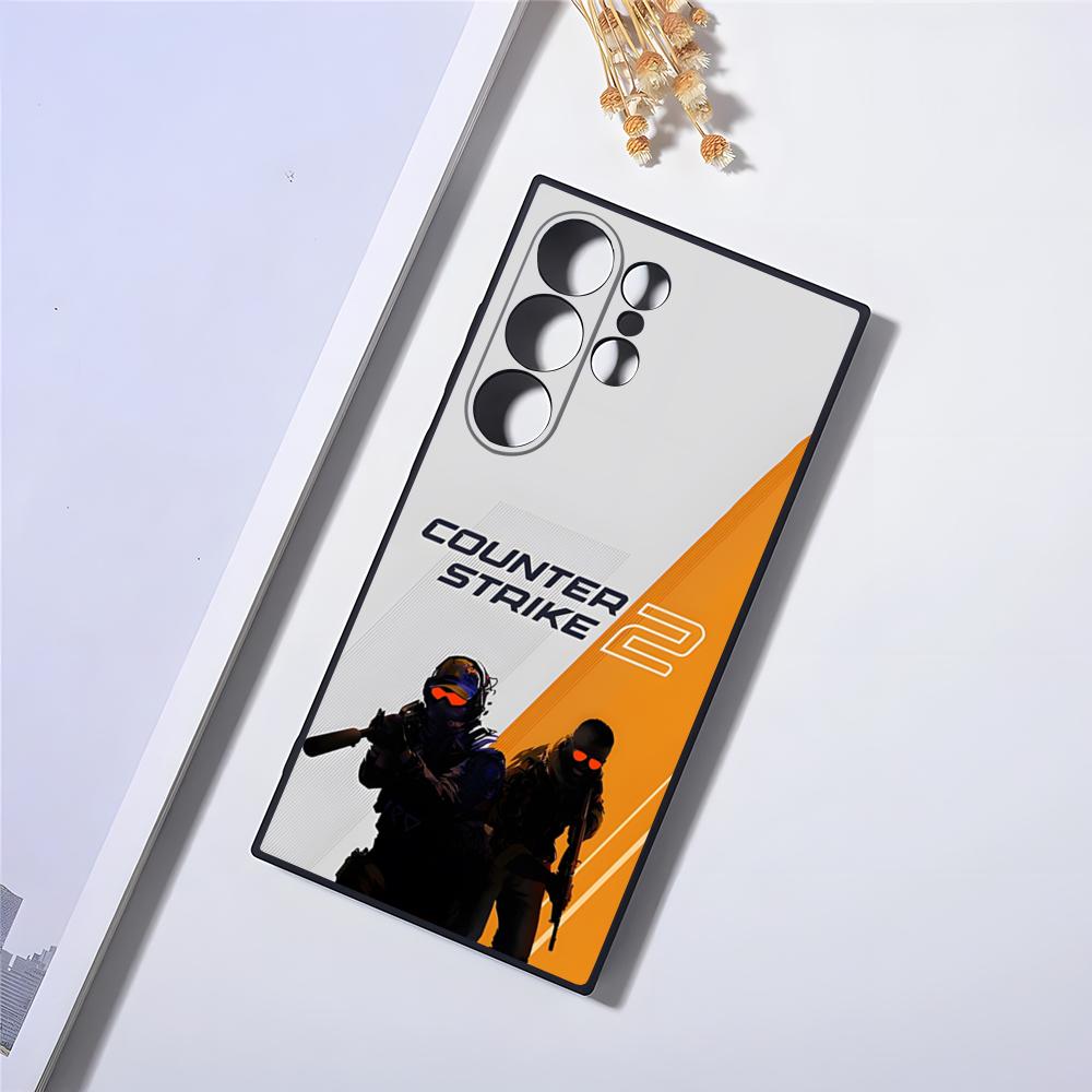 Игровой чехол для телефона CSGO с матовой печатью Printstream для Samsung S24 Ultra S25 S23 Fe S22 S20 S21 Plus A16 A54 A34 A24 A53 A16