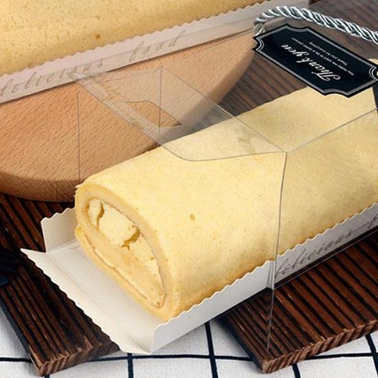 10 шт. с ремешком, прозрачные креативные коробки для упаковки рулетов для здорового торта, контейнеры для тортов