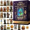 Tarot Advent Calendar 2025, 24 Days Calendars Countdown Christmas with 24 Unique 2D Flat Tarot Card Figures To Mystical Memorabilia