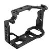 Aluminum Alloy Camera Cage with 14 Inch 38 Inch Threaded Holes Cold Shoe Mount for Sony A7M4