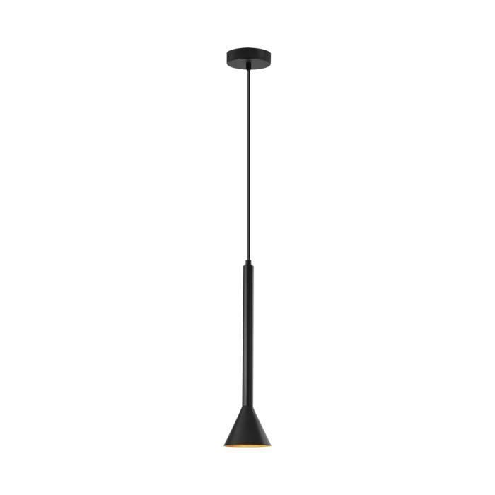 Suspension moderne noir, métal, GU10 IP20