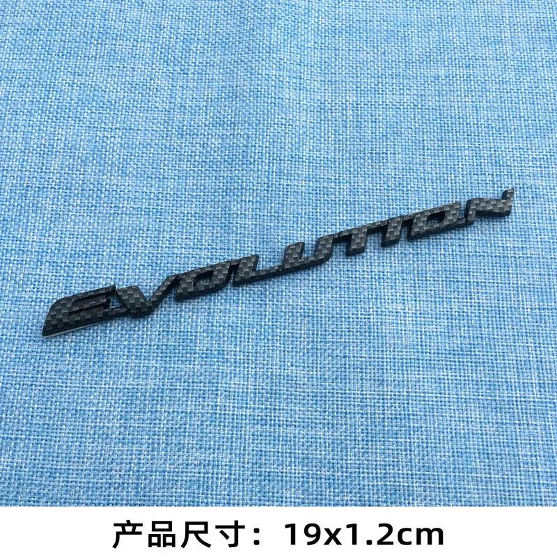 EVOLUTION letter car stickers for Mitsubishi Lancer-ex EVO V3 modified accessories rear trunk side body fender  decorative decal