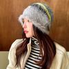 Autumn Winter Y2k Striped Hat Korean Women Beanie Hat Vintage Slouchy Woolen Hat  Outdoor