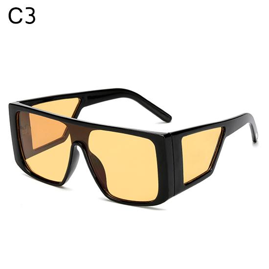 European New Square Sunglasses Women New Big Oversized Flat Top Sun Glasses Female Vintage Retro Shades for Women Men UV400