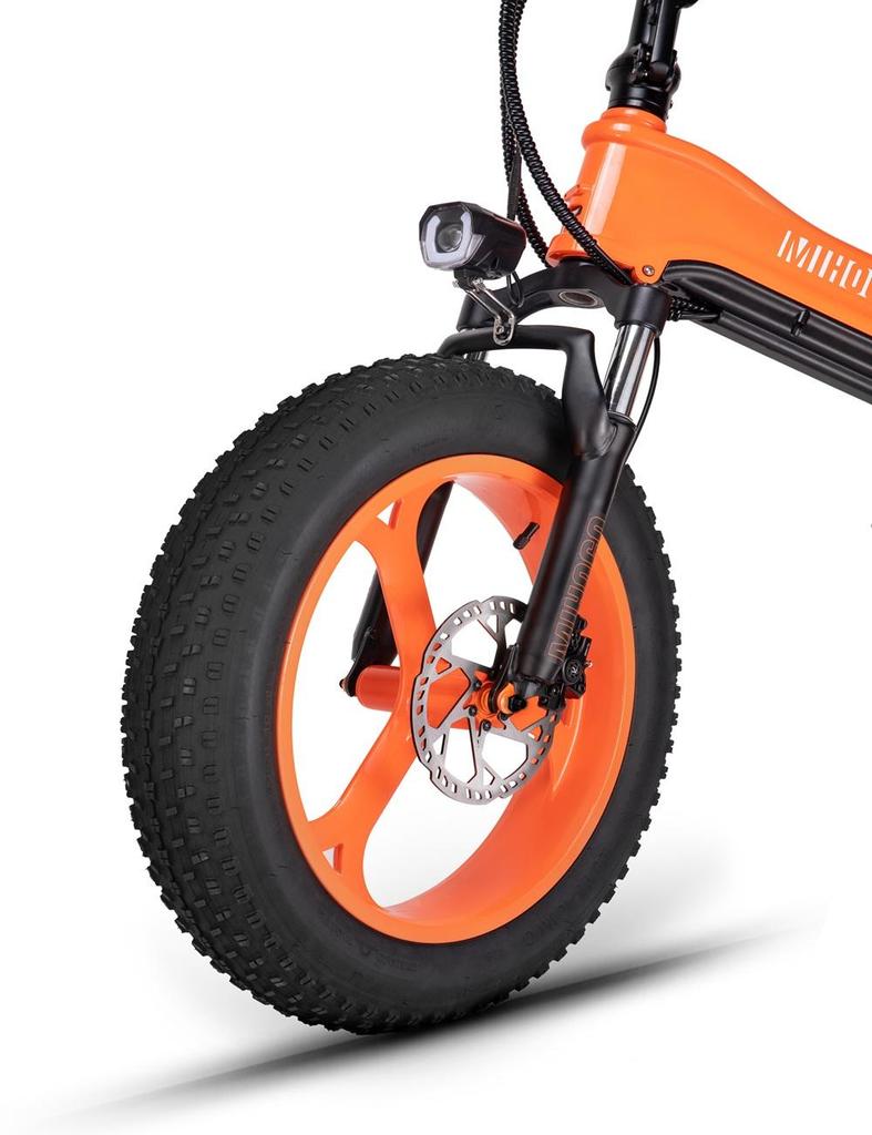 MIHOGO NX 750W Electric Bike for Adults, 60-80 Mile Range, 20"x4.0 Fat Tire Foldable E-Bike with Hydraulic Brakes