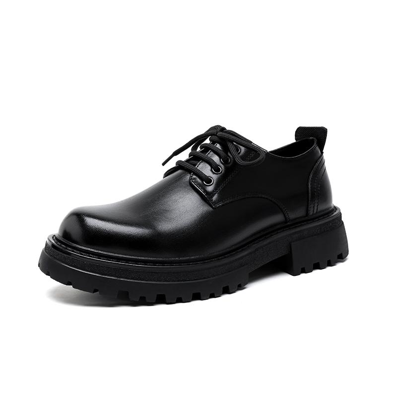 Модные, горячо продаваемые, повседневные, деловые мужские кожаные туфли, модные дерби, дизайн в британском стиле, для вечеринок, черные, коричневые, высококачественные туфли