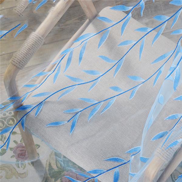 Красивая милая ива, оконная пряжа, занавески для украшения дома, тюль, прозрачная занавеска с принтом листьев