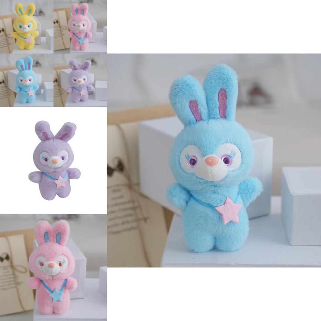 Очаровательный брелок-заяц из плюша с мягким мехом и наполнителем из полипропиленового хлопка для украшения сумки