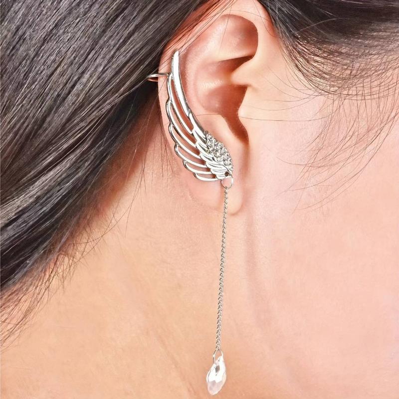 Alloy Long Wing Earrings Featuring Stylish Studs Ideal for Gift Giving and Fashion Sets