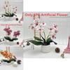 Artificial Phalaenopsis Flower Pot For Outdoor Garden Wedding Decor Photography Props And Home Decor