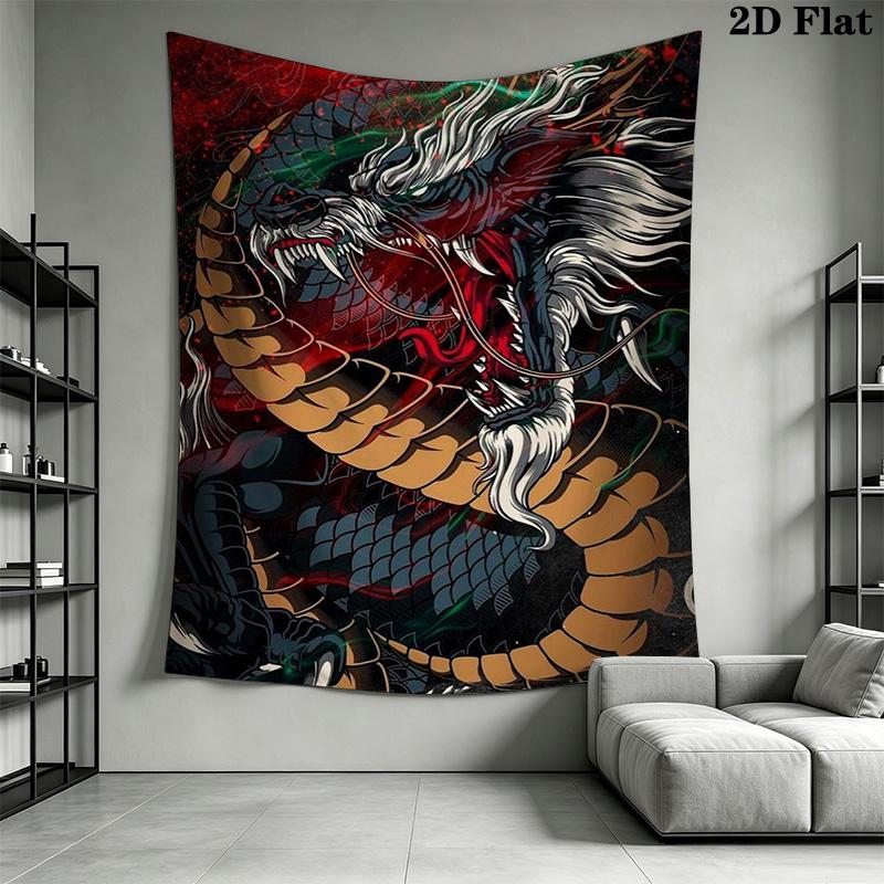 Dragon Pattern Home Decor Tapestry, Wall Hanging, Decorative RV Wall Cloth.MGT0918139