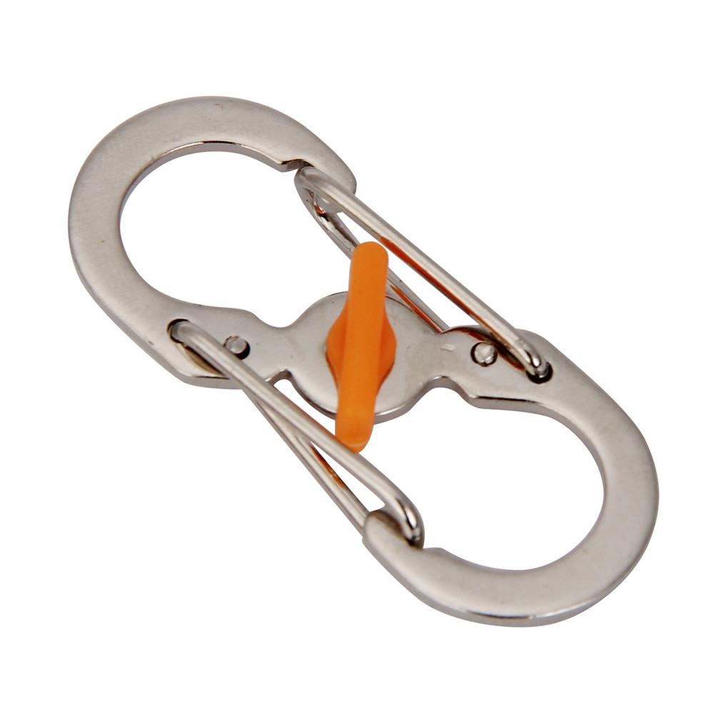 8 Word Carabiner With Lock Outdoor Camping Hiking Theft
