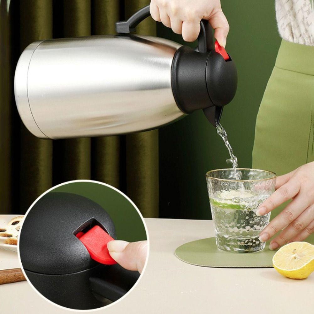 2L Thermal Coffee Jug Stainless Steel Insulated Kettle Durable Thermos Flask Living Room