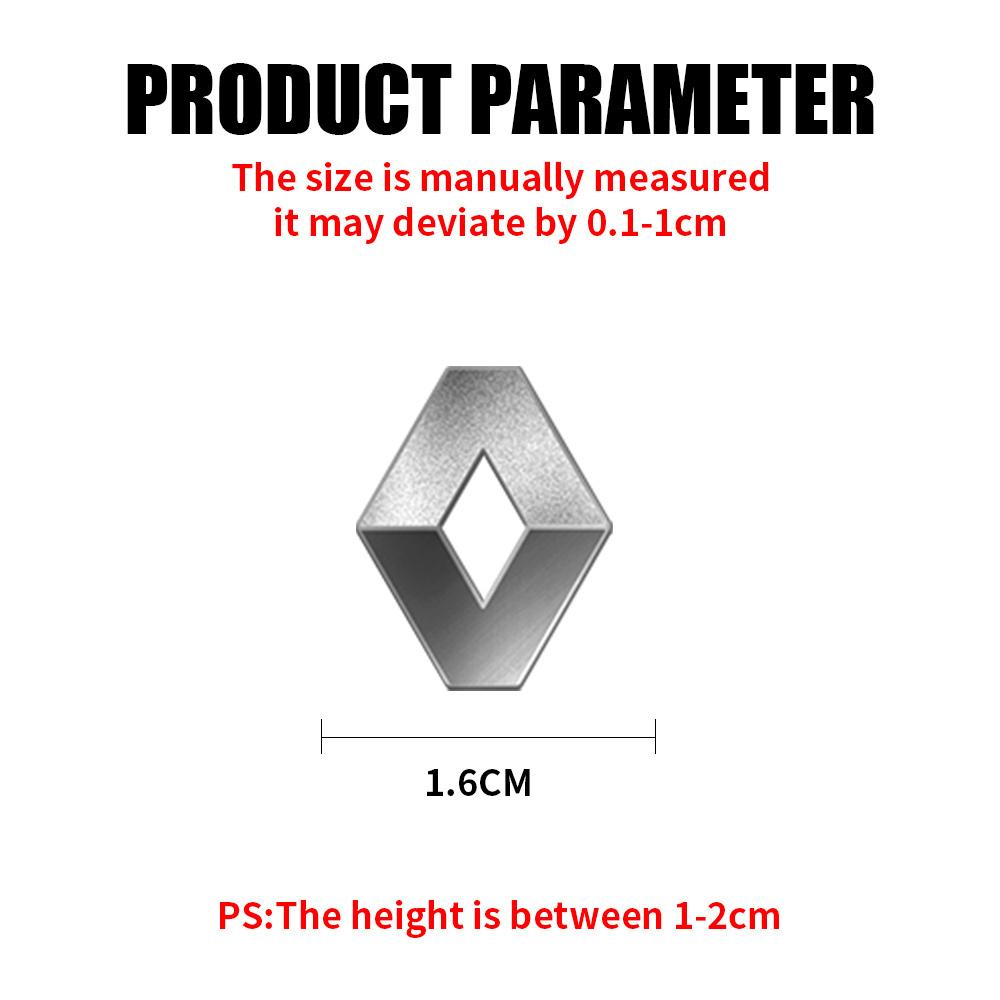 2/5/10pcs Car Interior Dcoration Metal Emblem Stickers For Renault Megane Clio Koleos Kadjar Arkana Fluence Loguna Duster Logan AA2