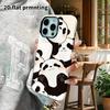 Phone case: 2D flat design suitable for iPhone 18 17 16 15 14 13 Pro film protective case, couple style, lazy expression, Christmas and Halloween gift
