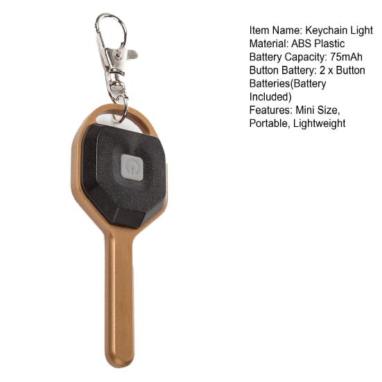 Mini LED Keychain Flashlight Bright Tiny Light Super Bright High Lumens Lightweight Adjustable LED Key Holder Light