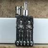 460ml Dispensing Bottle Skull Pattern Square Lotion Essential Oils Soap Dispenser 3D