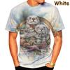 New Fun Otter 3D Printed T-shirt Summer Unisex Loose Fashion Casual T-shirt Mens Casual Streetwear Oversized Tees Tops