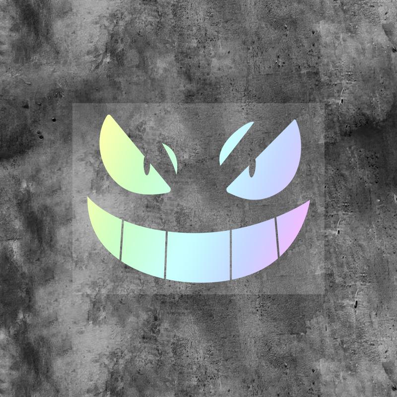 Creative Devil Smiley Car Stickers Electric Car Motorcycle Motorcycle Body Modification Stickers Fuel Tank Helmet Decoration