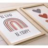 Набор для рисования "Будь добрым сердцем" в деревянной рамке для детской комнаты