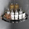 Aluminum Zinc Zinc Alloy Shower Corner Shelf Black/Silver Makeup Storage Organizer Bathroom Shelf  Bathroom