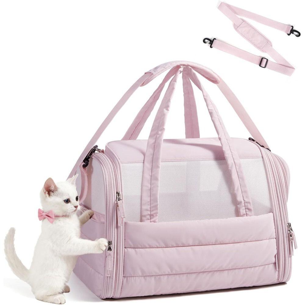 Quilted Cat Carrier Soft-Sided Dog Carrier New Pet Carrier for Small Medium Cats Dogs