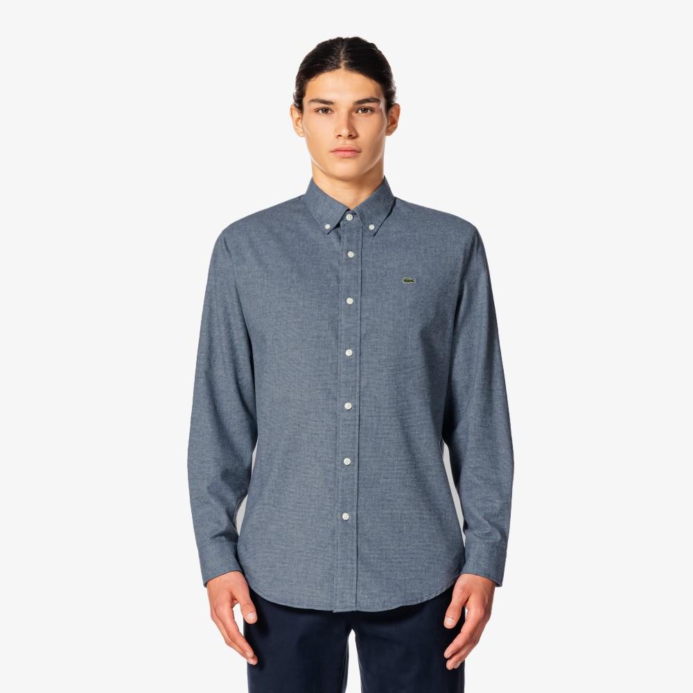 Lacoste Мужская фланелевая клетчатая рубашка CH300E-55N166
