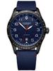 Watch AIRBOSS Black PVD Processed Stainless Steel Case Blue Dial Blue Fabric Strap Gift 241820 [Victorinox] (316L) [